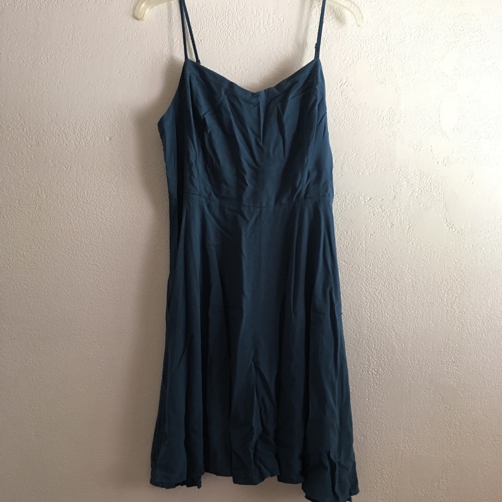 Teal Fit & Flare Cami Dress- Old Navy